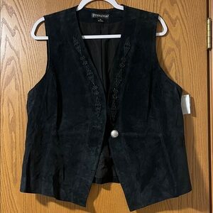 Pendleton Beaded Suede Vest